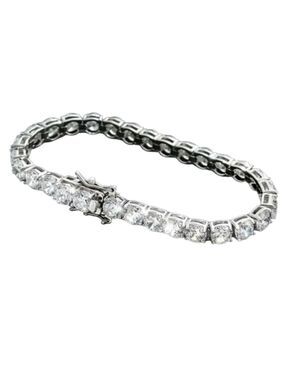 Sterling Silver Bracelet Moissanite Diamonds